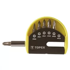 TOPEX Bit Készlet 7R.Tartó Mágnes.