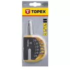 TOPEX Bit Készlet Torx 7R.Tartó + 6Bit T10-40