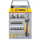 TOPEX Bit Készlet Markolattal 29R. Mágn.1/4"