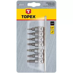 TOPEX Bit Készlet Torx 7R. 1/4" T10-40