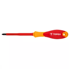 TOPEX Csavarhúzó Pz1*80 mm Szigetelt 1000V