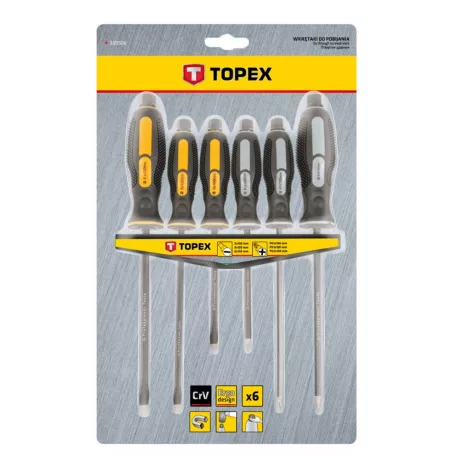 TOPEX Csavarhúzó Klt. 6R. Mágneses