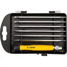 TOPEX Csavarhúzó Klt. Műszerész 7R.Tokban