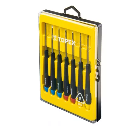 TOPEX Csavarhúzó Klt. Műszerész 7R.Tokban