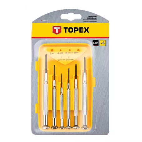 TOPEX Csavarhúzó Klt. Műszerész 6R.