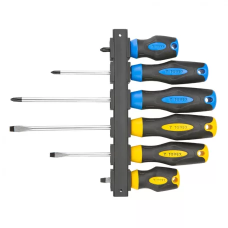 TOPEX Csavarhúzó Készlet 6R. Tartóval
