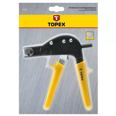 TOPEX Tipliző Fogó Hajl. 170 mm Q3-4-5-6 mm