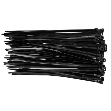 TOPEX Kábelkötegelő 4,8*200 mm Fekete 75 db