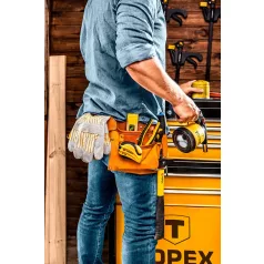 TOPEX Szegtáska Bőr 11Zseb. 94-120 mm