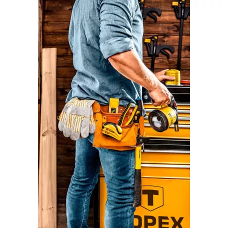 TOPEX Szegtáska Bőr 11Zseb. 94-120 mm