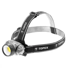 TOPEX Fejlámpa Led 160Lum 3W 3*Aaa Esőálló