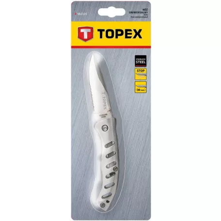 TOPEX Zsebkés 80 mm Ny:185 mm Fémnyelü