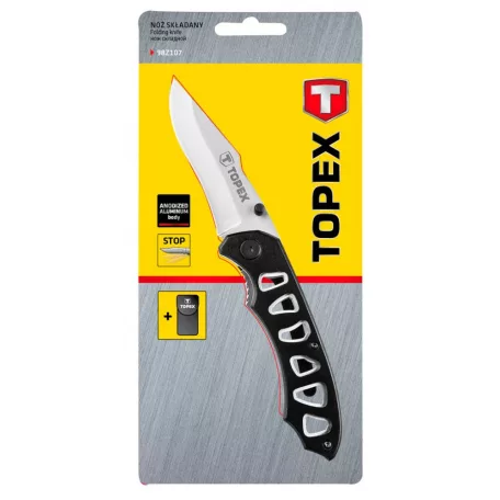 TOPEX Zsebkés 80 mm Ny:115 mm Fém Tokkal