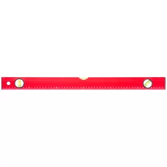 TOP TOOLS Vizmérték 600 mm 3Libellás Piros