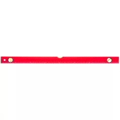 TOP TOOLS Vizmérték 800 mm 3Libellás Piros