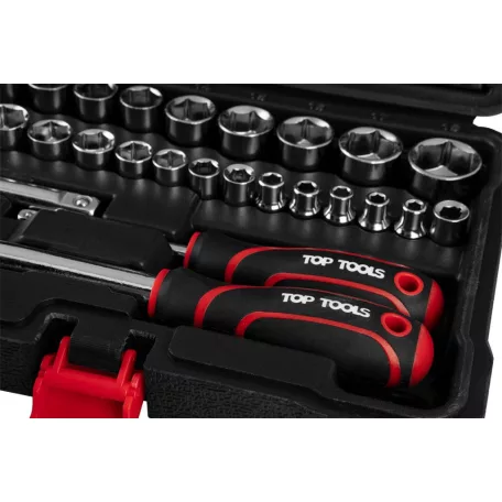TOP TOOLS Dugókulcs Klt. 3/8" 63 Részes