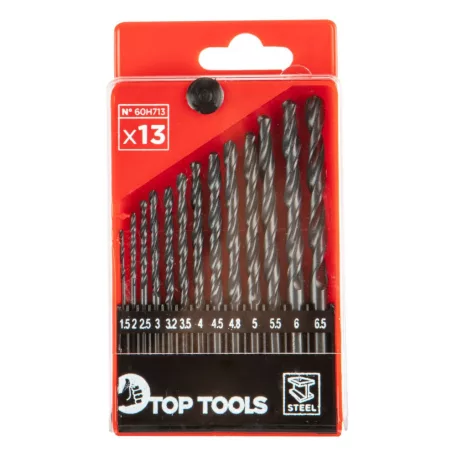 TOP TOOLS Fém Csigafúró Készlet 13R. 1,5-6,5 mm