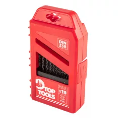 TOP TOOLS Fém Csigafúró Készlet 19R. 1-10 mm