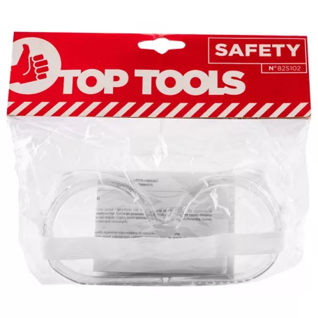 TOP TOOLS Védőszemüveg Zárt Gumis