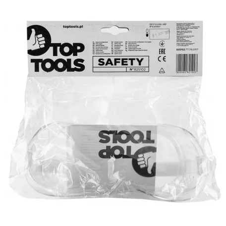 TOP TOOLS Védőszemüveg Zárt Gumis