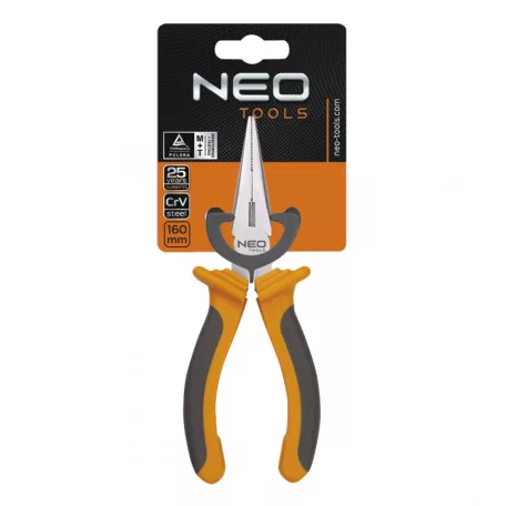 NEO TOOLS Hosszúcsőrü Fogó Egy. 160mm Műa.Ny.