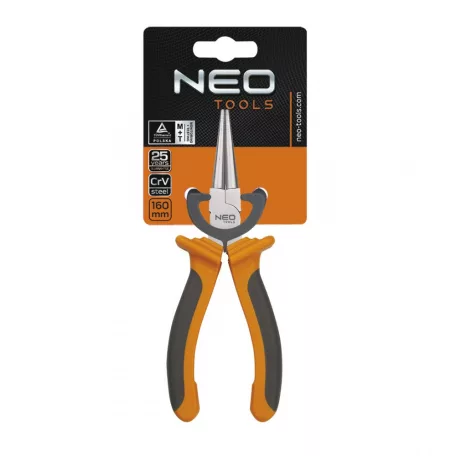 NEO TOOLS Kerekcsőrü Fogó 160mm Műa.Ny.