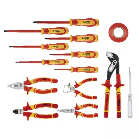 NEO TOOLS Szerszám Klt. 13 Rész.Szigetelt1000V Crv