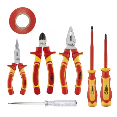 NEO TOOLS Szerszám Klt. 7 Rész.Szigetelt 1000V
