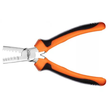 NEO TOOLS Kábelsarufogó 140mm 0,25-2,5mm2 15-9Awg