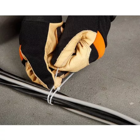 Neo Tools Kábelkötegelő 4,8*370mm Fehér 75 db