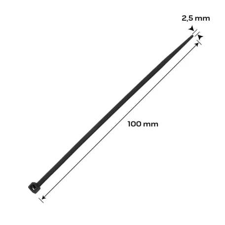 NEO TOOLS Kábelkötegelő Extrem 2,5*100 Fehér 100 db 