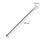 NEO TOOLS Kábelkötegelő Extrem 2,5*150 Fekete100 db 