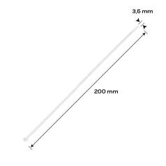 NEO TOOLS Kábelkötegelő Extrem 3,6*200 Fehér 100 db 