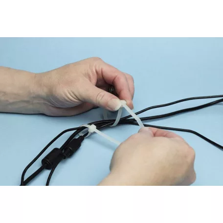 NEO TOOLS Kábelkötegelő Extrem 4,8*150 Fehér 100 db 