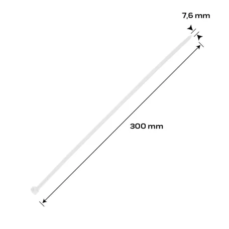 NEO TOOLS Kábelkötegelő Extreme 7,6*300 Fehér 50 db 