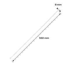NEO TOOLS Kábelkötegelő Extreme 9,0*550 Fehér 50 db 