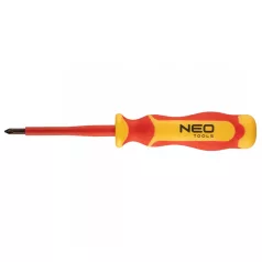 NEO TOOLS Csavarhúzó Ph1*80mm Szigetelt 1000V S2