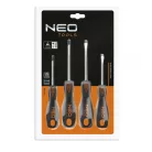 NEO TOOLS Csavarhúzó Klt. 4R. Gumir.Nyéllel