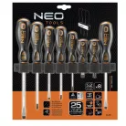 NEO TOOLS Csavarhúzó Klt. 8R. Gumir.Nyéllel