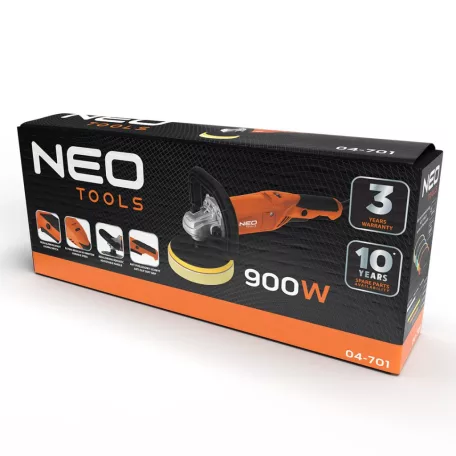 NEO TOOLS Polírozógép 900W 150 mm 600-3000Rpm