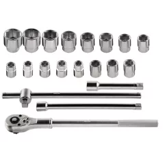 NEO TOOLS Dugókulcs Készlet 21R. 3/4" Fémdob.