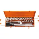 NEO TOOLS Dugókulcs Készlet 21R. 3/4" Fémdob.