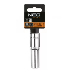 NEO TOOLS Dugókulcs Fej 1/2" 13mm 77mm 12P
