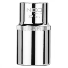 NEO TOOLS Dugókulcs Fej 1/2" 32mm 77mm 12P