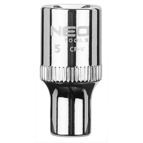 NEO TOOLS Dugókulcs Fej 1/4" 5mm 6P.