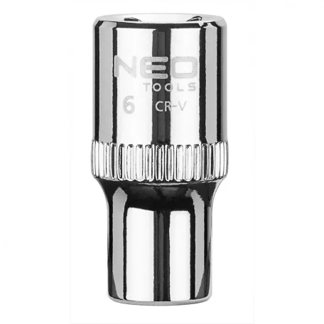 NEO TOOLS Dugókulcs Fej 1/4" 6mm 6P.