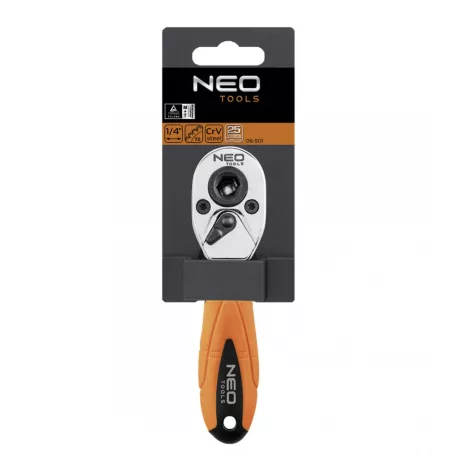 NEO TOOLS Racsnis Hajtókar 1/4 72Fog 105mm Váltós