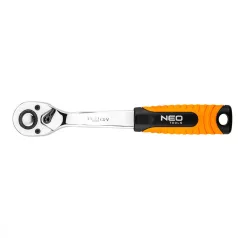 NEO TOOLS Racsnis Hajtókar 1/4"145mm Váltós 72Fog