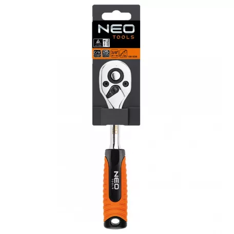 NEO TOOLS Racsnis Hajtókar 3/8" mm Váltós Fog