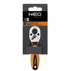 NEO TOOLS Racsnis Hajtókar 1/4"105mm Váltós 48Fog